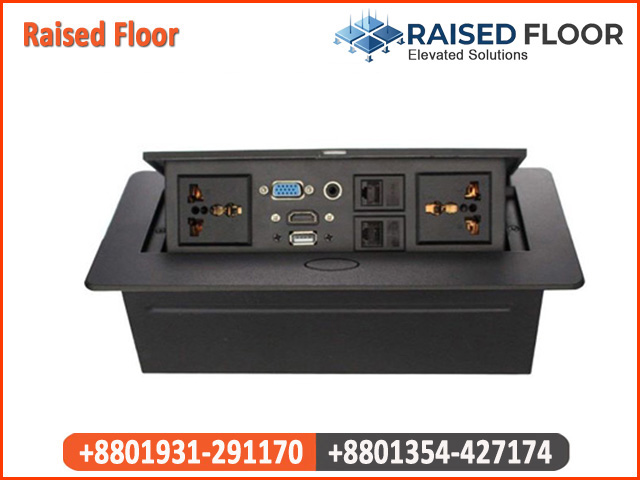 Electrical Socket Pop Up Box Black Raised Floor Bangladesh
